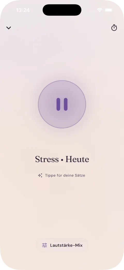 alligkeit App: Player mit einer ruhigen Audio-Session